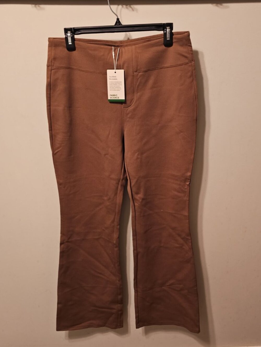 NWT Halara Brown High Waisted Flare Pants Back Pockets